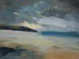 1093	Empty Beach, Tide Coming In	300x240mm	Oil on Board SOLD